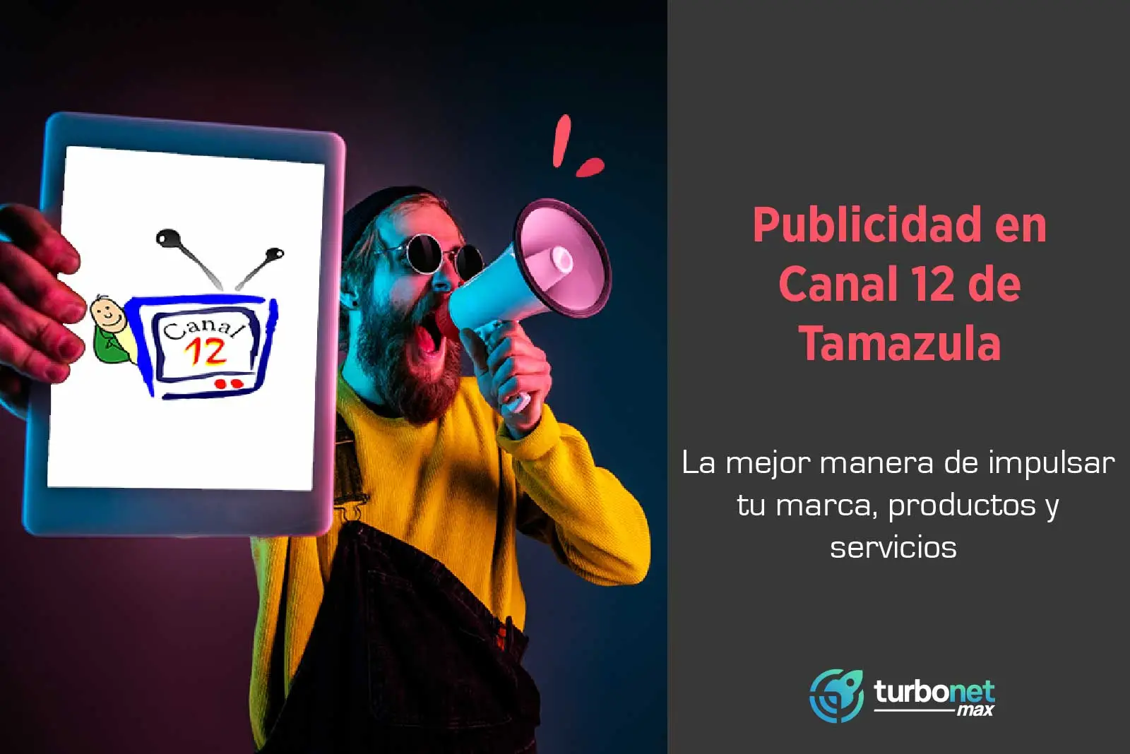 Contrata publicidad local en televisión con Canal 12 de Tamazula